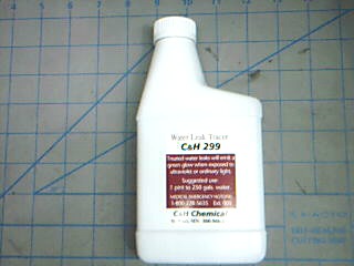 Water Leak Tracer 16 Oz - Coolant Chemical Fluid