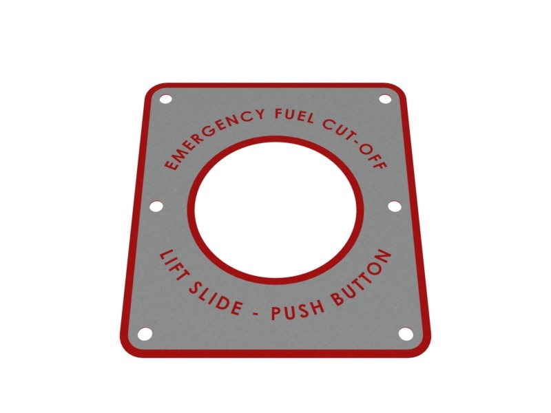 Name Plate - Emergency Fuel Cut-Off - Signs & Decals