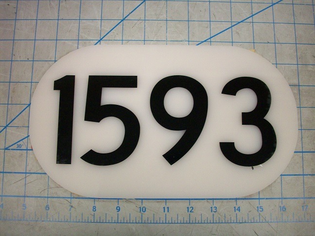 Plate, Number Board - Signs & Decals