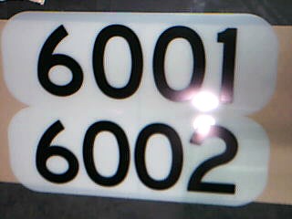 Plate, Number - Carbody
