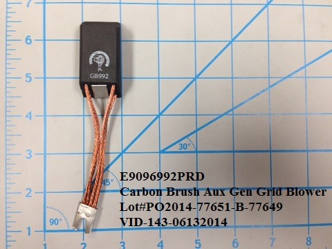 Carbon Brush Aux Gen Fans and Grid Blowe - Electrical Rotating