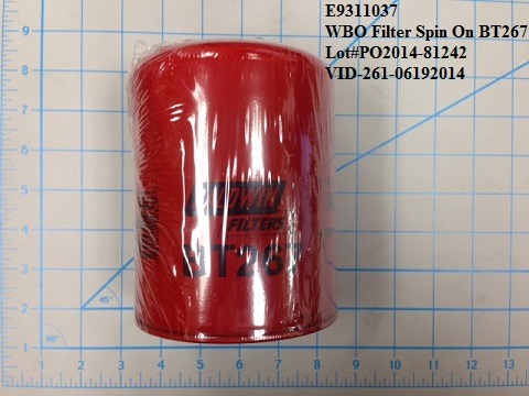 Filter, Spin On BT267 - Filter