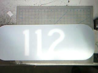 Number Board - Carbody