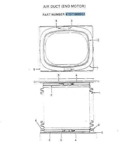 Duct Assembly - Electrical Rotating - Traction Motor