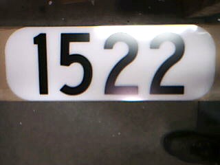 Number Board - Carbody