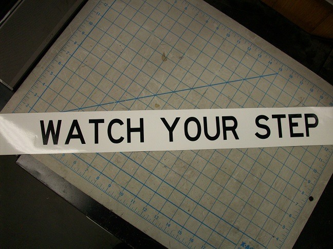 Decal Watch Your Step - Signs & Decals