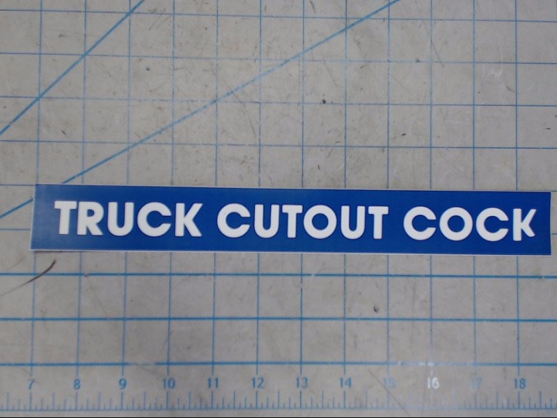 Decal Truck Cutout Cock - Signs & Decals