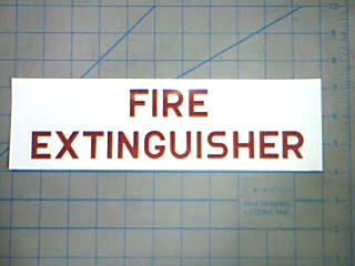 Decal Fire Extinguisher - Signs & Decals