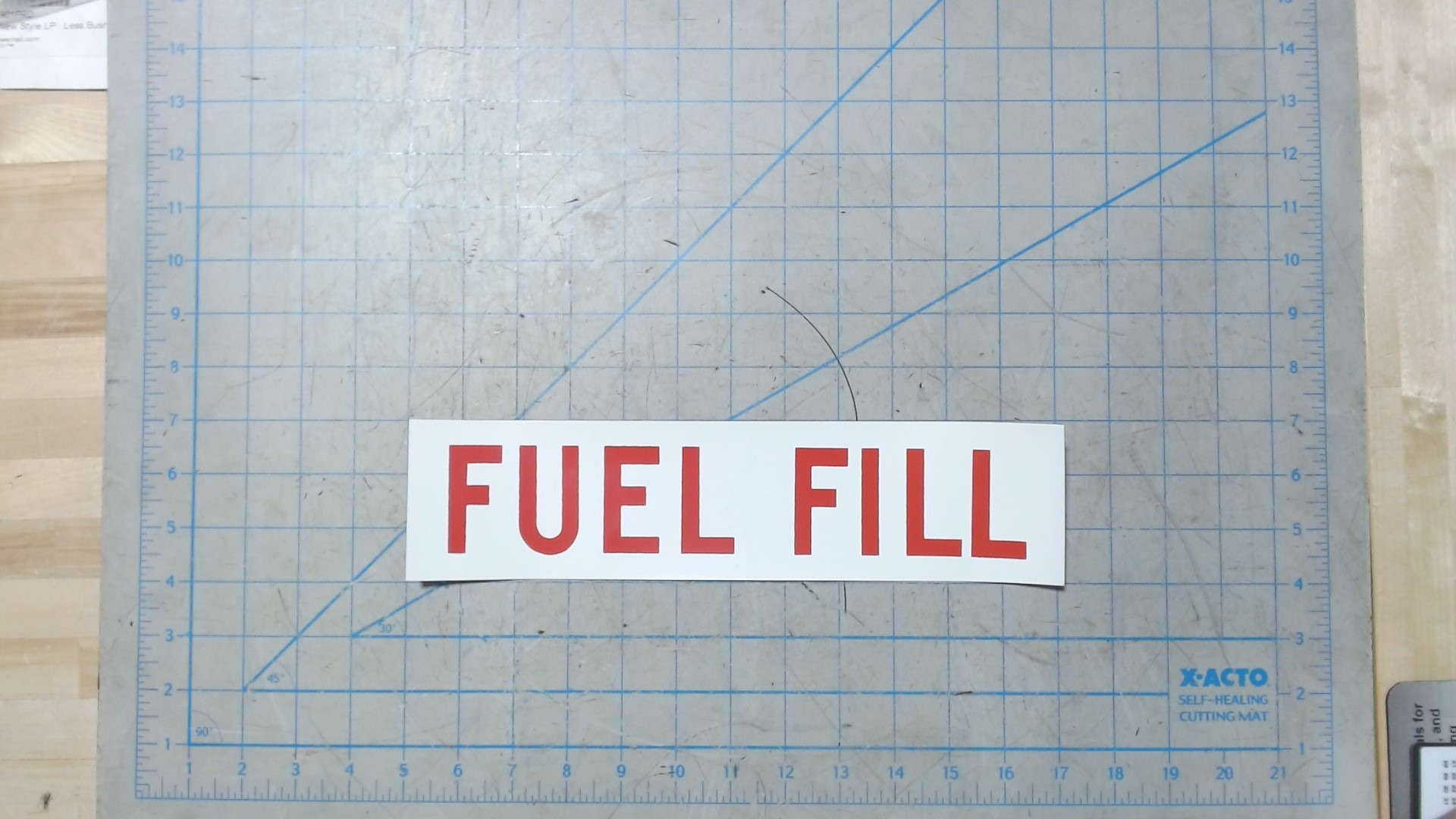 Decal Fuel Fill - Signs & Decals