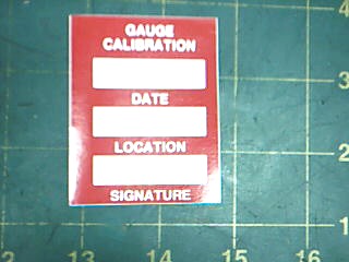 Decal Gauge Calibration - Signs & Decals