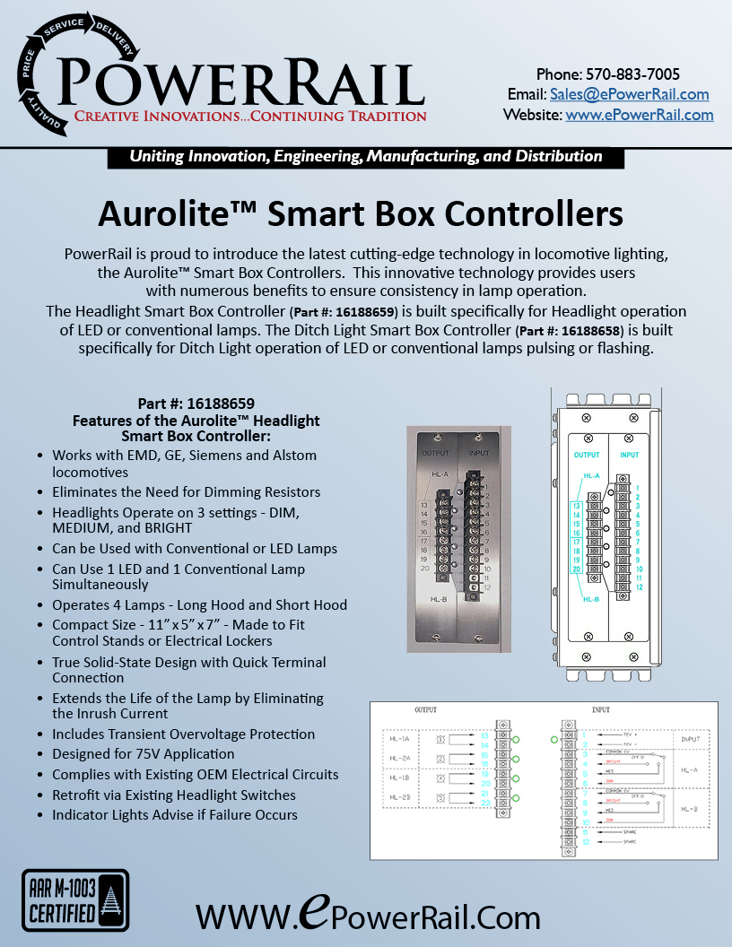 PowerRail Aurolite™ Smart Box Controllers