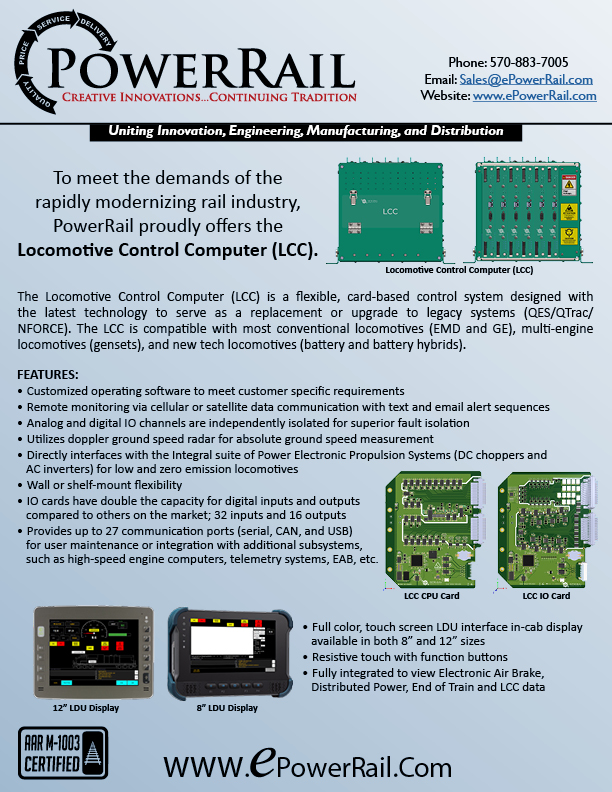 PowerRail Locomotive Control Computer